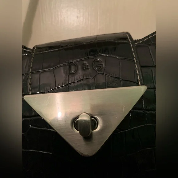 Dolce & Gabbana Women's  Croc-Embossed Hobo Bag - Picture 2 of 10